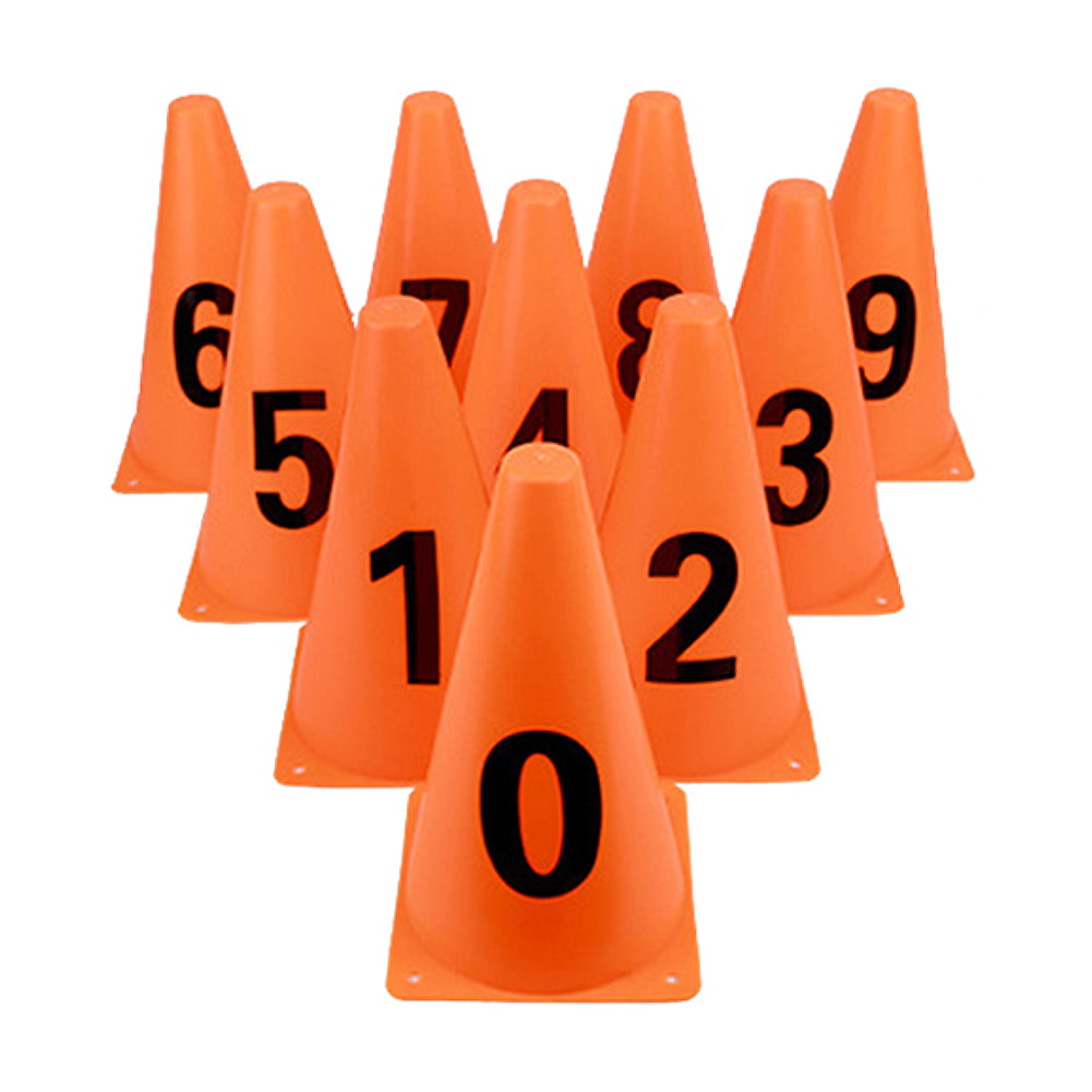 zhuyu 6 Pcs18cm Football Training Cone Old Section Logo Barrel Road Sign Road Obstacle Training Equipment