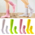 thumbnail image 4 of Calcetines unisex para botas holgadas, medias hasta la rodilla, holgadas, apiladas, fruncidas, con burbujas, 4 of 5