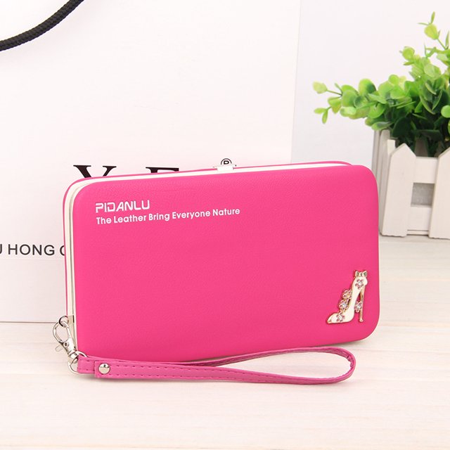 Toyella Baellerry característica tablero de la caja del teléfono bolso de las señoras caja de lápices larga monedero una generación Rosa roja Toyella CJBHNSNS01165-Rose red