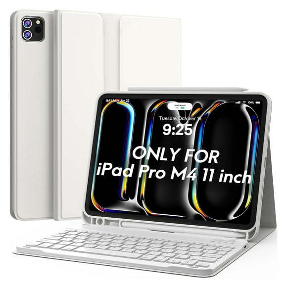 Funda con teclado CHESONA para iPad Pro 11" (M4) 2024 con soporte para lápices