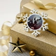thumbnail image 5 of Terrifier Snowflakes Ornaments Christmas Tree Decorations Alloy Hanging Decorations Snowflake Pendant 3 PCS, 5 of 8