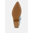 thumbnail image 6 of Nigara Cut Out Detail Denim Cowboy Boots, 6 of 7