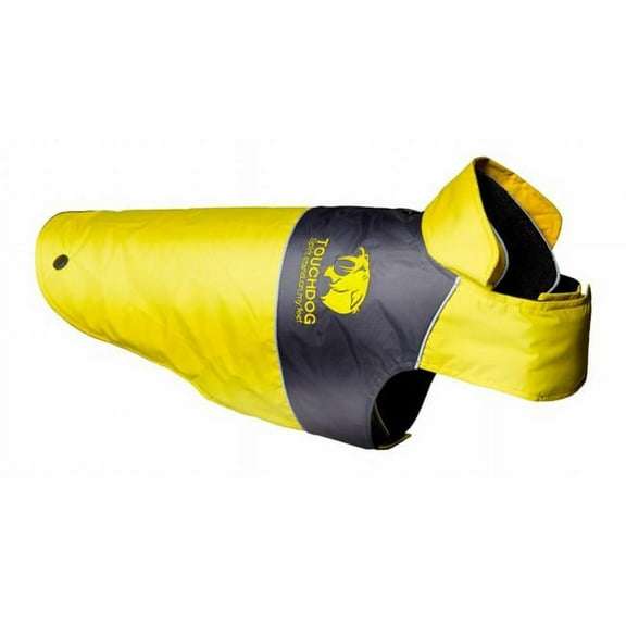 Touchdog Lightening-Shield Waterproof 2-in-1 Convertible Dog Jacket with Blackshark technology, Black - Small