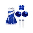 thumbnail image 3 of Linjinx Tenue de Chef de Cheerleading à Sequins Brillants pour Filles Robe de Danse Halloween Cosplay 02Bleu 12, 3 of 7