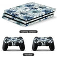 thumbnail image 4 of Blue Flower Pattern PS4/PS4 Pro/PS4 Slim Skin Sticker For Console And Controller Skins, 4 of 6