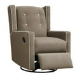 Baby Relax Mikayla 4in1 Swivel Glider Rocker Recliner, Mocha