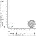thumbnail image 6 of Gem Stone King 14K White Gold Round White Topaz 0.66 Ct Leverback Earrings, 6 of 6