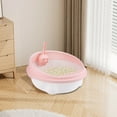 thumbnail image 6 of LIORAGLJ 13.78x12.99x6.3 inch Open-Style Pet Litter Box Semi-Enclosed Detachable, Plastic Cat Toilet Odor-Proof for Small Spaces, Simple Installation and Cleaning （Pink）, 6 of 6