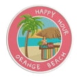 thumbnail image 1 of Happy Hour! Orange Beach, Georgia 3.5 Inch Iron Or Sew On Embroidered Fabric Badge Patch Ocean Beach, Salt Life Iconic Series, 1 of 2