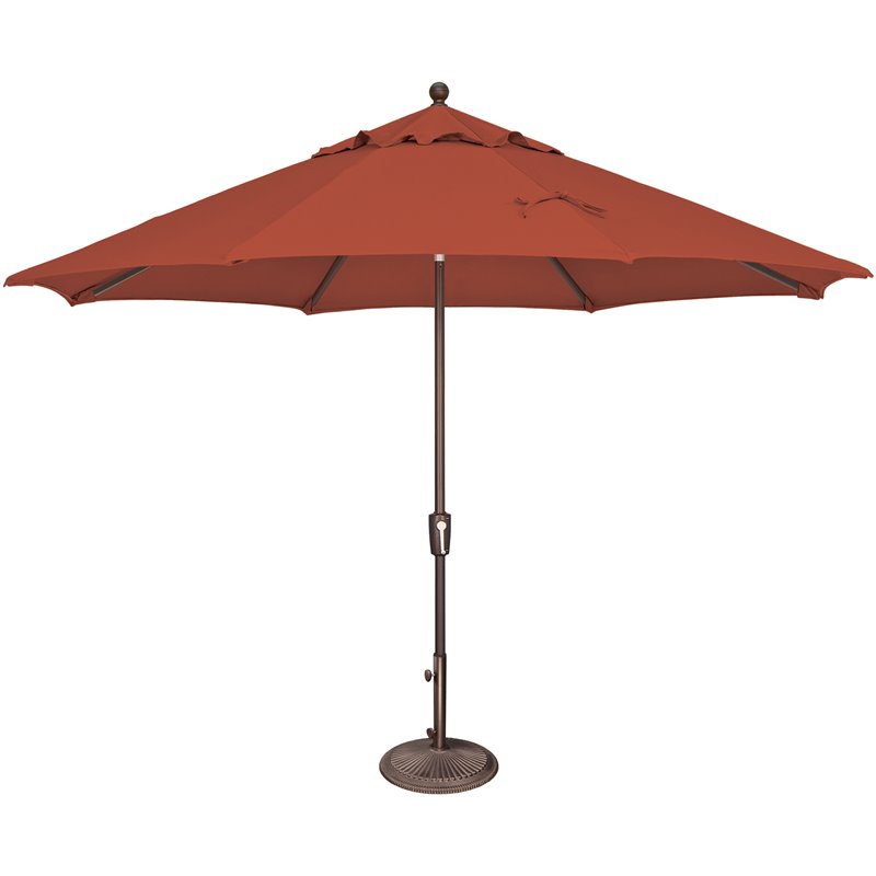 SimplyShade SSUM92-1100-D2402 Catalina 11 ft. Octagon Solefin Push Button  Tilt Umbrella Lemon - Walmart.com