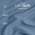 thumbnail image 3 of Bare Home Fitted Sheet - 22" Extra Deep Pocket - Premium 1800 Collection - King, Coronet Blue, 3 of 7