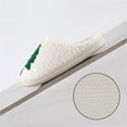 thumbnail image 4 of XIMIN Women Men Xmas Tree Embroidery Halloween Slippers Memory Foam Cozy Plush Slippers House Bedroom Warm Fuzzy Slippers Couple Indoor Hous Slippers, 4 of 5