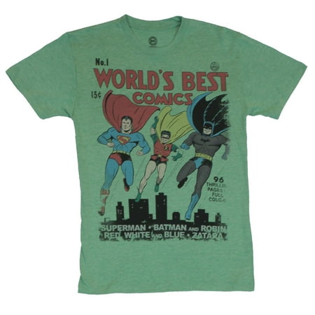 Dc Comics The Worlds Best Comics Mens T-Shirt  - Classic Worlds Fair Cover