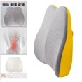 thumbnail image 4 of Asiento de coche Colcomx cojín de respaldo de espuma viscoelástica Amarillo, 4 of 8