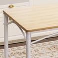 thumbnail image 6 of UHOMEPRO Dining Table Set for 4, Modern Kitchen Table and Chairs Set, 5 Piece Dining Room Table Set with 4 PU Leather Chairs for Breakfast Small Spaces, Natural and White, 6 of 11