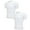 White 2 Pack, variant on Mens Shapewear Seamless Body Shaper Abdomen Slim Undershirt Abs Belly Control Tank Tops