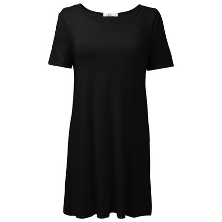 

Women s Modal Nightgown with Built in Bra Short Sleeve Crewneck Super Soft Sleepwear Nightshirt with Chest Pads Solid Color Nightdress Mid-Length Pajamas Dress Loungewear S-2XL