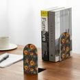 thumbnail image 5 of Sikiie Sunflowers Bookends 1 Pair, Wood Bookends for Shelves, Book Ends for Shelves, Book Shelf Holder for Home Office, 5 of 7