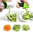 thumbnail image 4 of Espiralizador de verduras 3 en 1, rebanador portátil de acero inoxidable, máquina para hacer pasta y espaguetis vegetales para comidas bajas en carbohidratos y sin gluten, 4 of 5