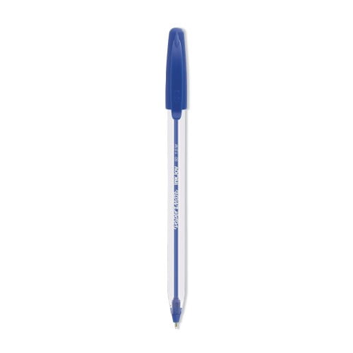 New Paper Mate InkJoy 50ST Stick Ballpoint Pen, 1mm, Blue Ink, White/Blue Barrel, 60/Pack,Each