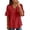 Red, variant on Womens T Shirt Short Sleeve V Neck Solid Color Beach Vacation Essentials,Black.2XL
