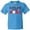 Pacific Blue, variant on Cleveland Vs. the World blue and red with baseball Youth T-Shirt