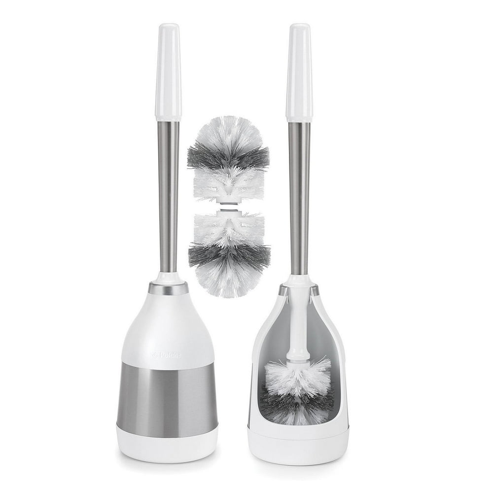 Polder 2Pack Toilet Brush with Caddy