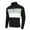 Black, variant on Afdoent Men's Polo Shirts 2025 New Zipper Long Sleeve Trend Color Block Temperament Pullover Breathable