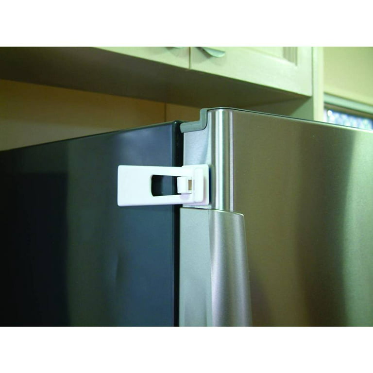 Baby Proofing Refrigerator Fridge Freezer Door Lock Latches for Toddler  Kids, WeGuard Child Safety Cabinet Locks Kitchen Safety Guard No Drill,  Gray 
