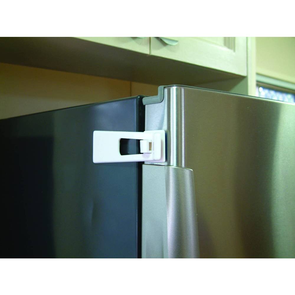 Dreambaby Refrigerator Appliance Latch Lock Fridge Freezer Safety Plastic White, 3-Pack - image 2 of 6