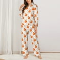 thumbnail image 2 of Sikiie Cartoon Squirrel Women's Long-Sleeve Shirt and Full-Length Bottom Pajama Set (s-xxl)-Small, 2 of 7