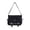 D-Black, variant on Transparent Shoulder Sling Bag, Multi-Pocket PVC Casual Purse, Stadium Approved Clear Bag For Concerts, Festivals, Beach & Sports Events Daypack