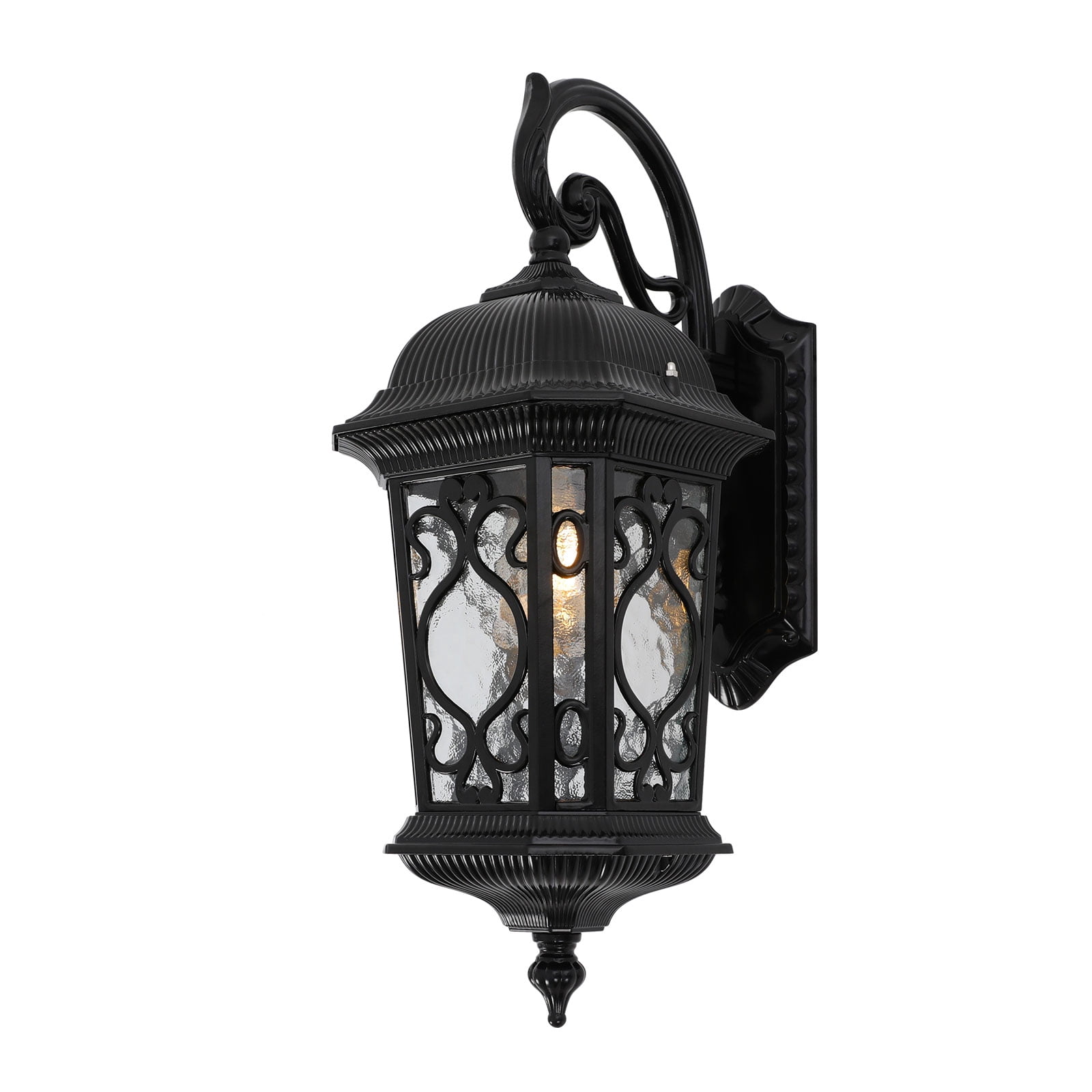 Vintage Wall Lamp, Outdoor Wall Mount Light Fixture Black for Indoor & Outdoor 30*53cm