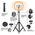 thumbnail image 4 of 16cm LED Light with 360 Rotation, 10 Brightness Levels for Photography, Makeup, Video, USB Powered, Tripod Stand, Remote Shutter, Desktop Stand, 4 of 6