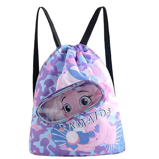 Bonita bolsa de almacenamiento para niños, portátil, multifuncional, para viajes, camping, tamaño pequeño, color morado.