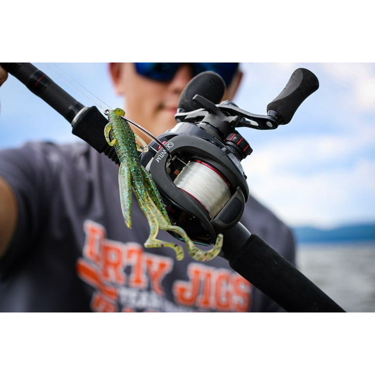 Quantum Smoke Baitcast Fishing Reel, Size 100 Reel, Right-Hand Retrieve, Large EVA Handle Knobs and Continuous Anti-Reverse Clutch, 10+1 Bearings, Quantum Smoke Baitcast Fishing Reel, Size 100 Reel, Right-Hand Retrieve, Large EVA Handle Knobs and Continuous Anti-Reverse Clutch, 10+1 Bearings,