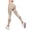 Khaki, variant on Women's Hollow Out Texture Butt Lifting Fitness Pants High Waist Tummy Control Running Yoga Leggings Peach Hip Enhancement Workout Tight Green XL