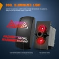 thumbnail image 5 of Nilight Hazard Warning Rocker Switch 5 Pin Laser On Off SPST switches 20A/12V 10A/24V Red LED Light Hazard Emergency Warning w/Jumper Wires Set for Cars Trucks Boats ATVs UTVs RVs, 2 Years Warranty, 5 of 10