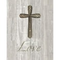 thumbnail image 5 of Gango Home Decor Contemporary Words for Worship Faith, Hope & Love on Wood; Three 11x14in Art Prints in White Frames, 5 of 7