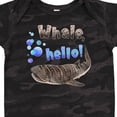 thumbnail image 4 of Inktastic Whale, Hello Cute Whale Shark with Bubbles Boys or Girls Baby Bodysuit, 4 of 5