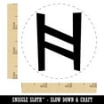 thumbnail image 2 of Norse Viking Dwarven Rune Letter H Self-Inking Rubber Stamp Ink Stamper - Fuchsia Ink - Small 3/4 Inch, 2 of 7