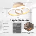 thumbnail image 4 of Lámpara Decorativa LED Lo Necesito Haros | Modelo BL-18W Blanca, Luz Cálida, Diseño de Anillos Superpuestos, 1 Pieza, 4 of 4