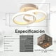 thumbnail image 4 of Lámpara Decorativa LED Lo Necesito Haros | Modelo BL-18W Blanca, Luz Cálida, Diseño de Anillos Superpuestos, 1 Pieza, 4 of 4