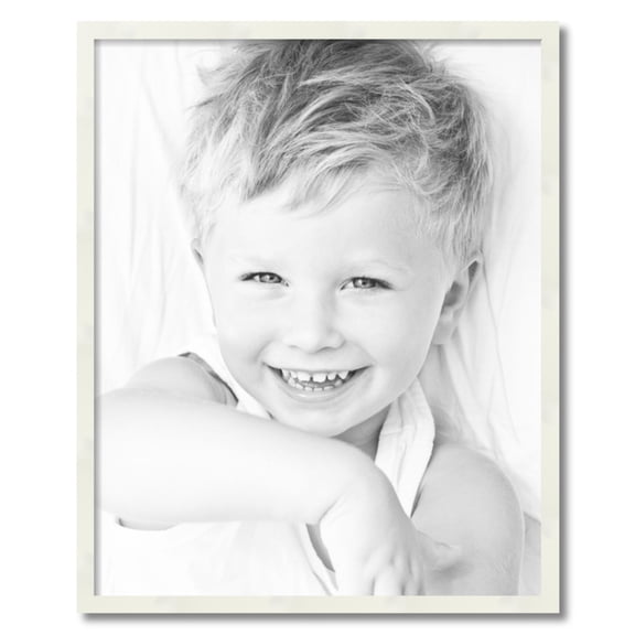 ArtToFrames 25x31 inch White Picture Frame, White 25" x 31" Wood Poster Frame (WOM-5140) 1234