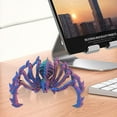 thumbnail image 5 of Halloween Decorations Colorful Tarantula Skeleton Movable Model Ornament 3D Printed Spider,Articulated Models,Realistic Flexible Joint Animal Ornament Figurines,Funny Toy Halloween Decor, 5 of 6