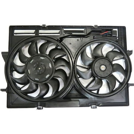 Radiator Fan Assembly - Compatible with 2008 - 2012 Audi S5 Coupe 4.2L V8 2009 2010 2011