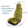 thumbnail image 6 of Haiem Sunflowers In Vintage Printed Car Seat Covers Set of 2, Universal Fit Car Seat Covers,Protective Seat Covers,Comfortable Car Seat Covers, Easy Installation Seat Covers, Vehicle Seat Covers, 6 of 9