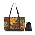 thumbnail image 7 of FORMRS Canvas Laptop Tote Bag for Women with 15.6" Computer Compartments Shoulder Handbag, Colorful Autumn Leaves, 7 of 7