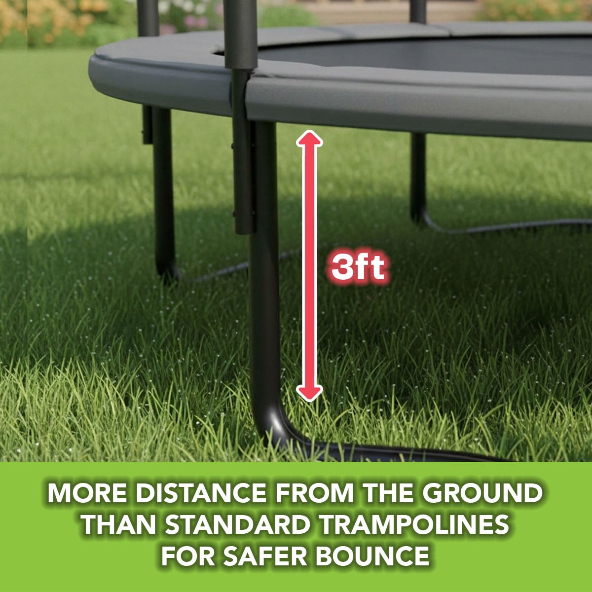 Sportspower BouncePro 14FT Trampoline with Basketball Hoop & Ladder, Heavy-Duty Rust-Resistant Galvanized Steel Frame, ASTM Safety Certified, Outdoor Trampoline for Kids & Adults