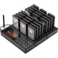 thumbnail image 1 of KFFKFF P80 Wireless Restaurant Pager System 24 Devices Black Queue Alert, 1 of 9
